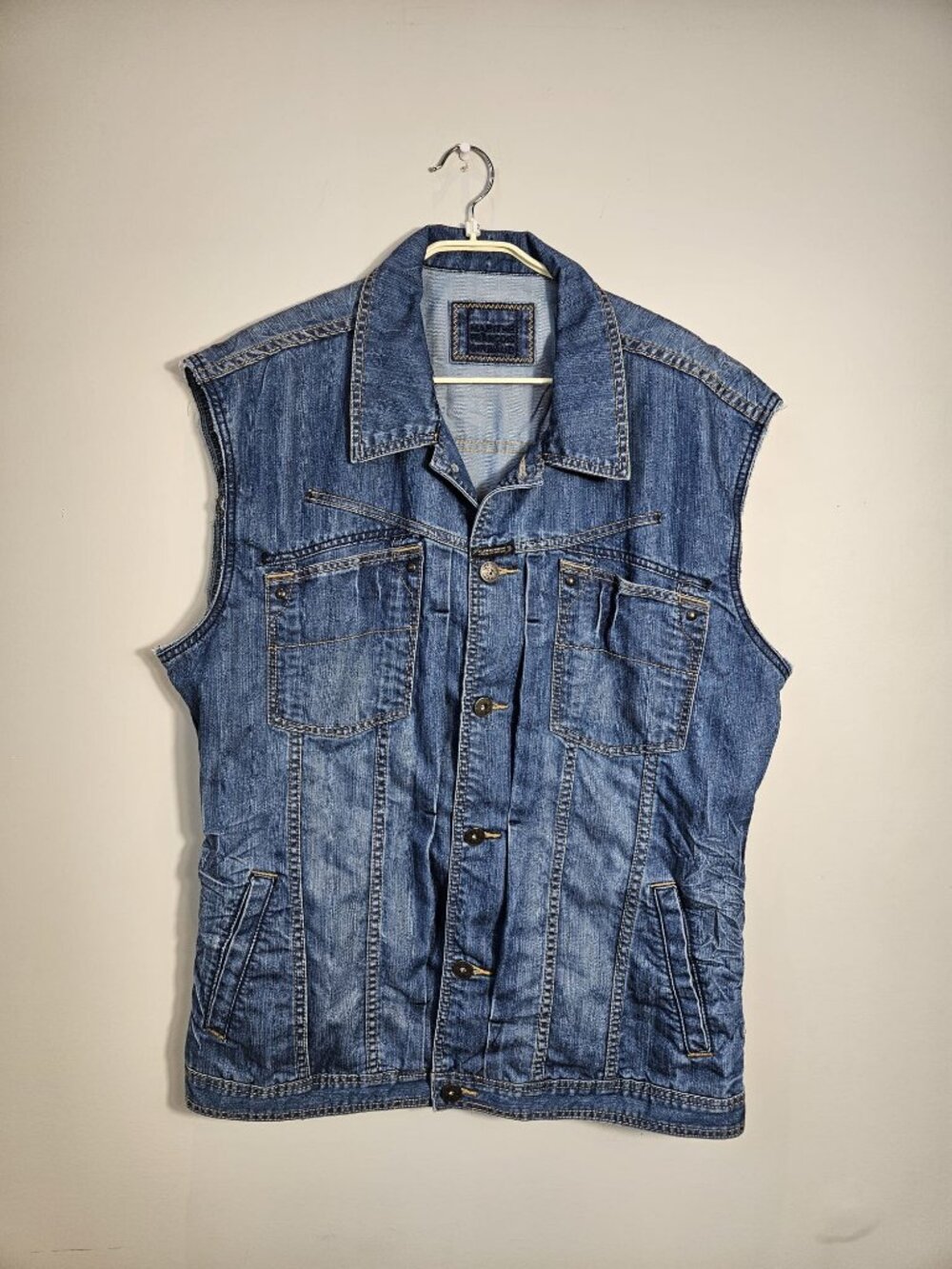 MarithÃ© FranÃ§ois Girbaud Denim Vest Jacket XXL